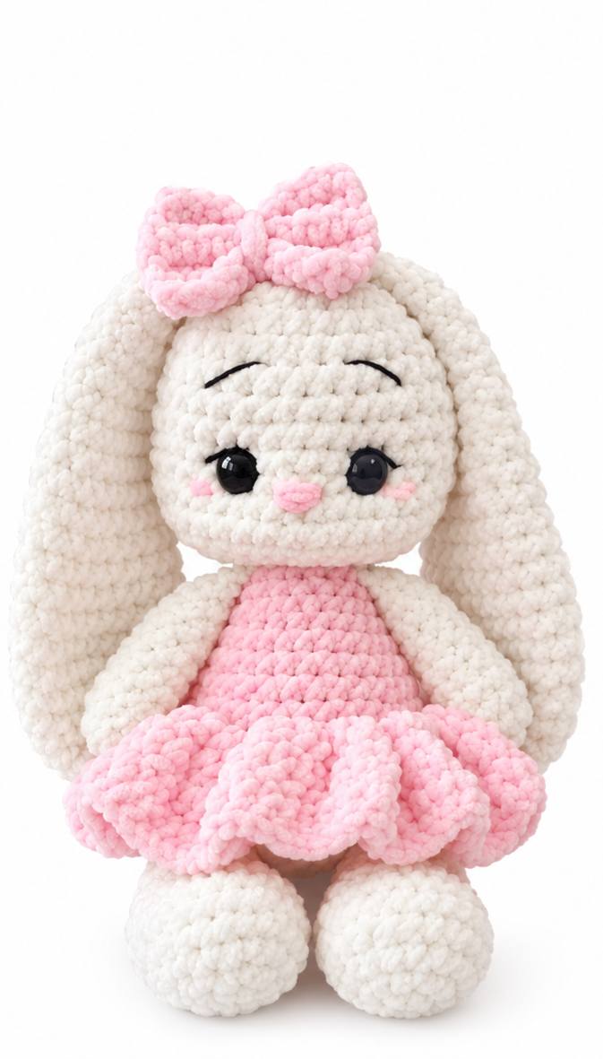 Pink Large Bunny Toy(Soft) 35cm